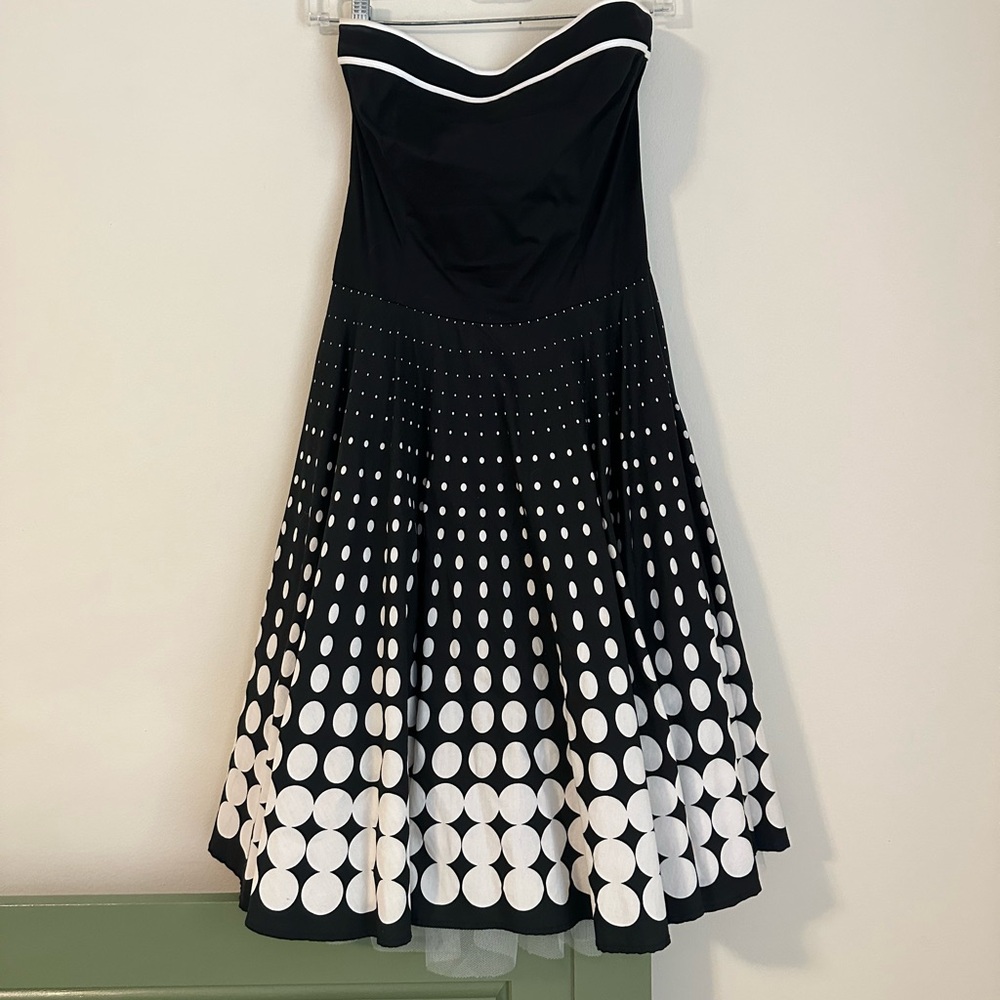 Ruby Rox Elegant Black Dress with White Accents